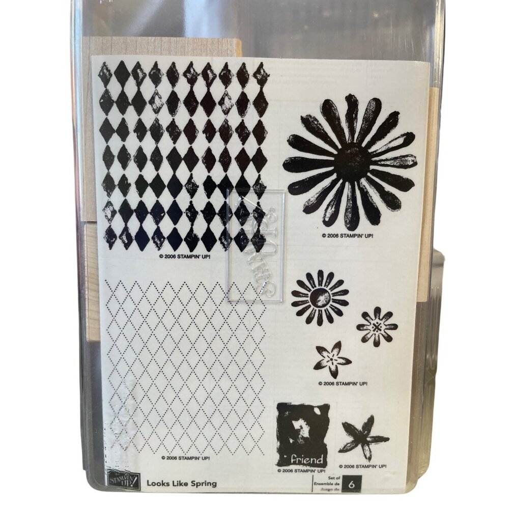 Stampin‎ Up Mounted Rubber Stamp Looks Like Spring Flower Petals